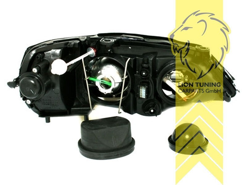 LT Pair XENON Projector Headlights Astra G Black 98-05 Black LHD