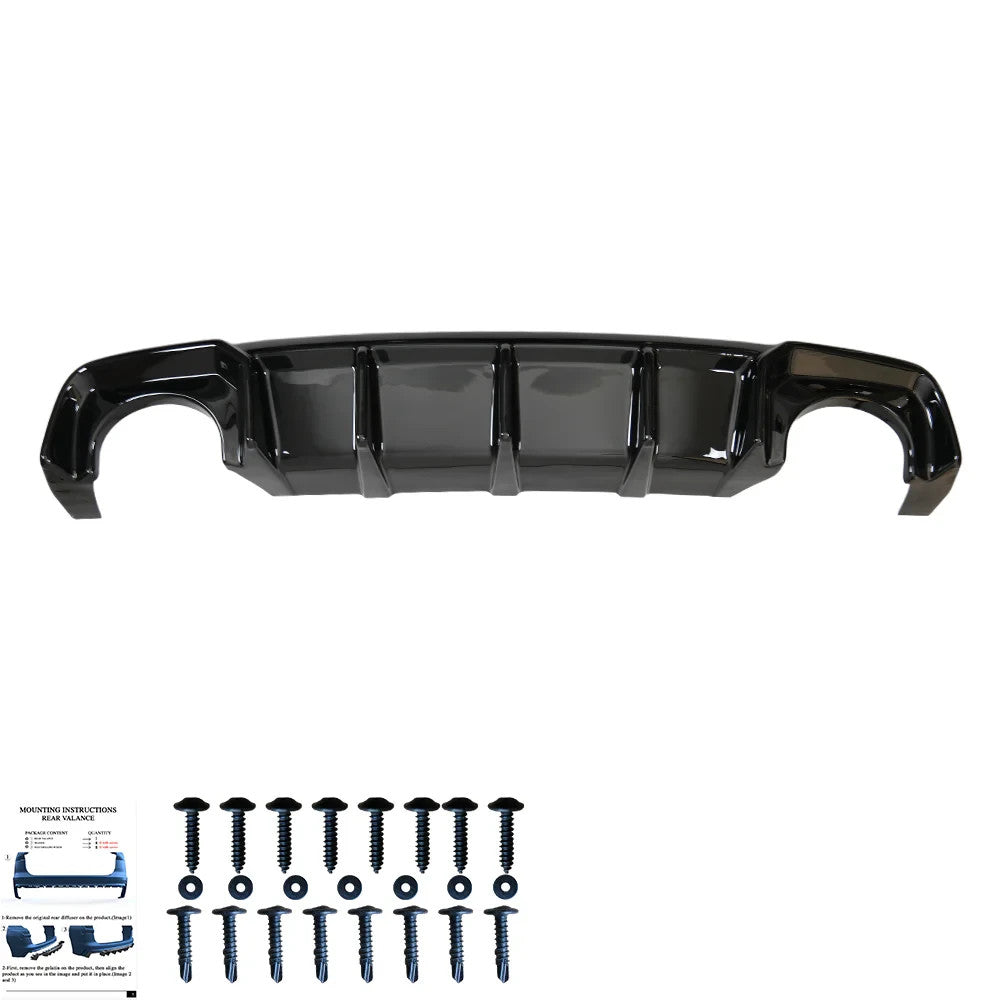 OW Rear Diffuser Diffusor AUDI RS3 Sportback 8V 2015-2016 Gloss Black