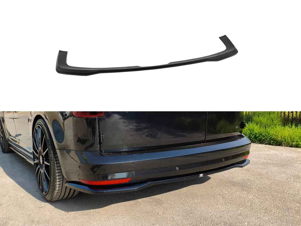 Motordrome Rear Bumper Diffusor Splitter VW Caddy Mk4 15-21 Glossy Black