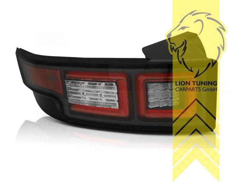 LTG LED V2 Rear Lights Tail Lamps Range Rover Evoque LV 11-15 black LHD