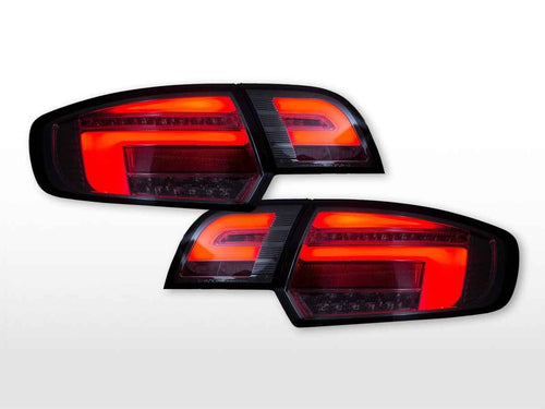FK LED Lightbar Rear Lights Tail Lamps Audi A3 8P 8PA 04-08 Black RED S3 LHD