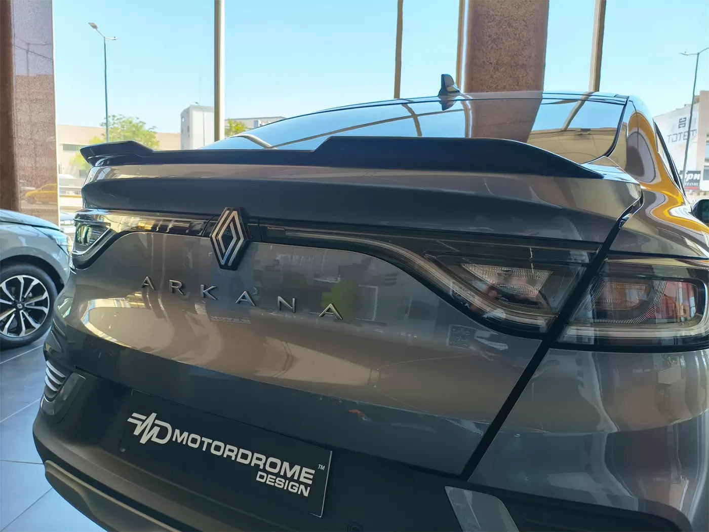 Motordrome Boot Tailgate Rear Wing Lip Spoiler Renault Arkana Mk1 Gloss Black