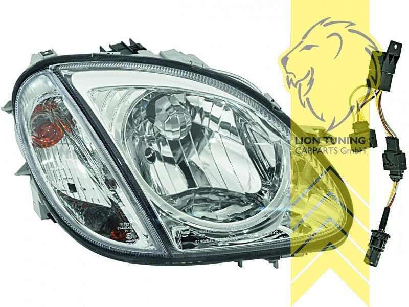 LTG Pair DEPO Halogen Headlights Mercedes SLK R170 + Facelift 96-04 chrome LHD