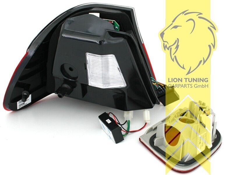 LT Pair LED REAR LIGHTS Tail Lamps Lightbar DRL BMW E46 sedan 98-01 black LHD