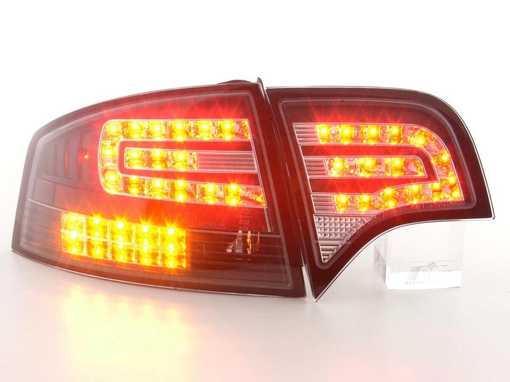 FK Pair  LED DRL Lightbar Rear Lights Audi A4 S Saloon B7 8E 04-07 black LHD