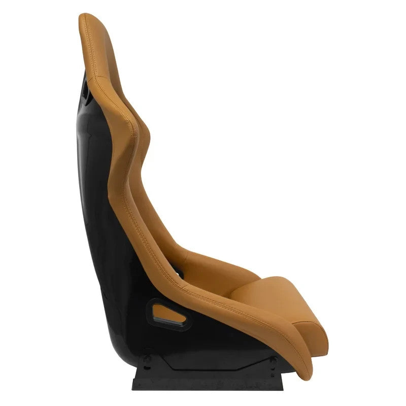 ATST x1 BS1 Universal Classic Bucket Seats Tan Beige Synth leather + slides