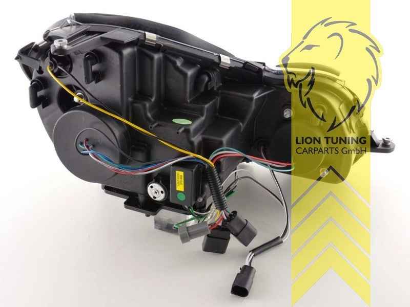 LTG Pair LED DRL XENON HID Headlights Mercedes Benz W211 E-Class chrome LHD