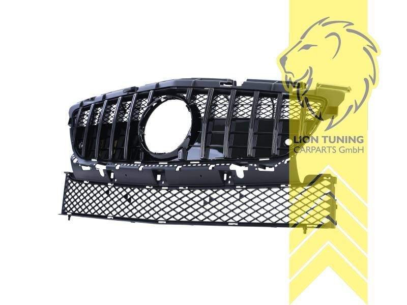 LTG radiator bumper grille Mercedes SLK R172 11-15 pre-facelift glossy black