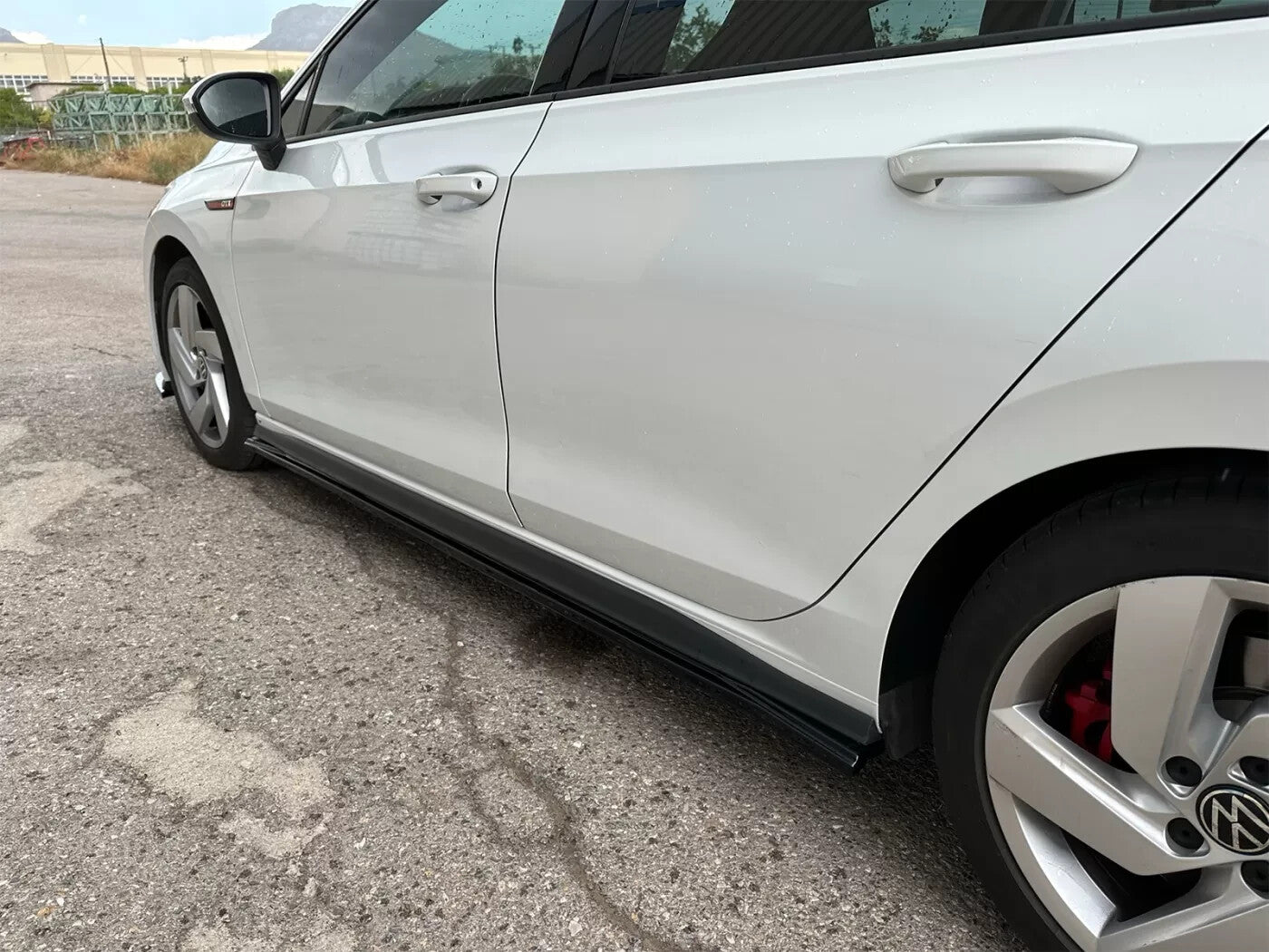 Motordrome Side Skirts Extensions Golf Mk8 GTI GTI Clubsport R-Line Gloss Black