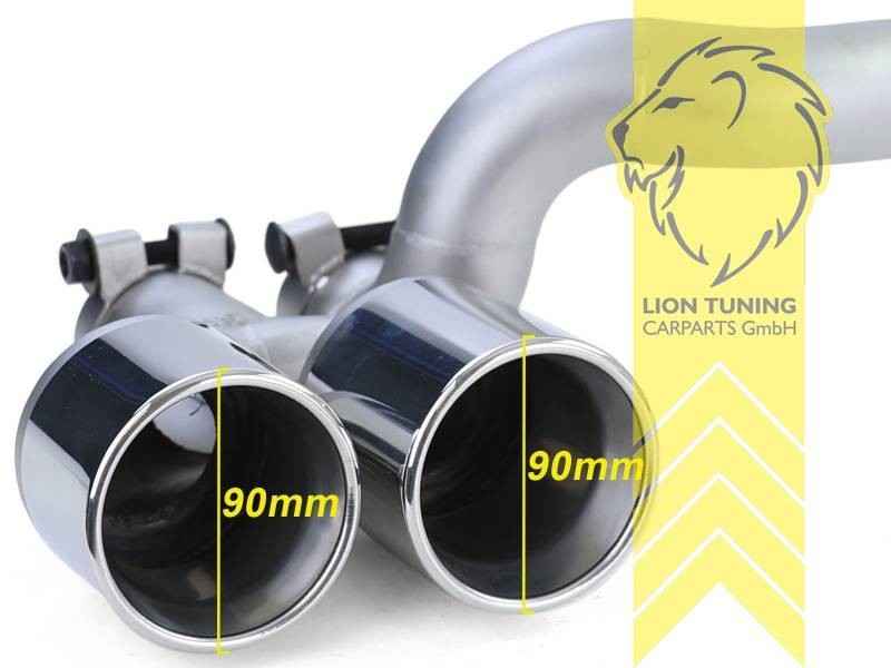 LTG Stainless steel exhaust tailpipe Quad 4 Pipe BMW F10 F11 13-17
