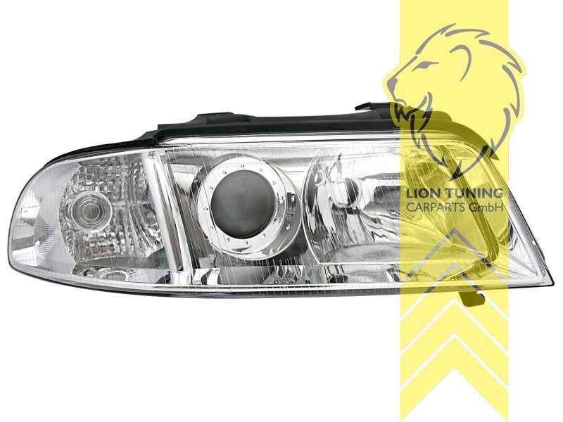 LTG LED DRL Headlights Audi A4 B5 8D sedan Avant facelift 94-01 chrome RHD LHD