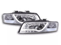 FKA Pair Sonar LED DRL Lightbar Headlights Audi A4 B6 8E 01-04 chrome RHD UK