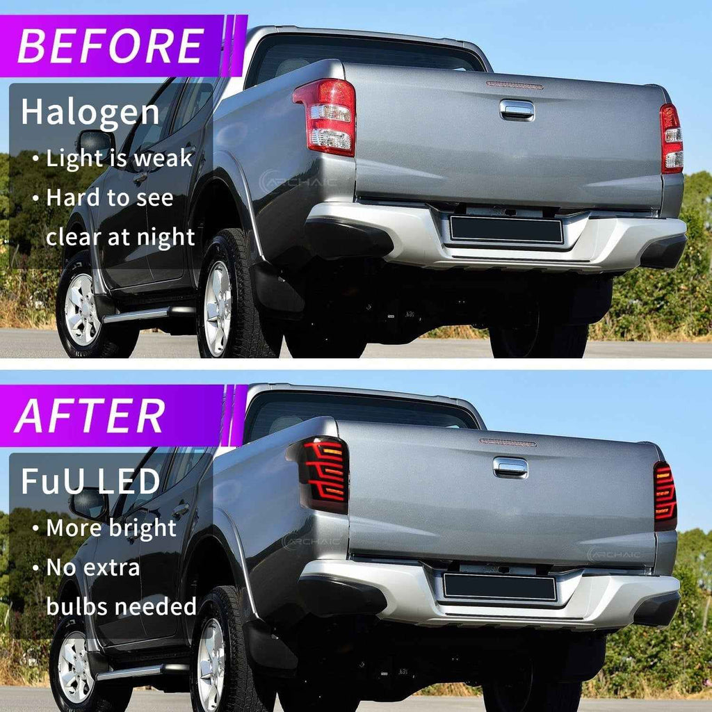 AC Pair Seq LED DRL Rear lights Tail Lamps Mitsubishi L200 Pickup Triton 05-14