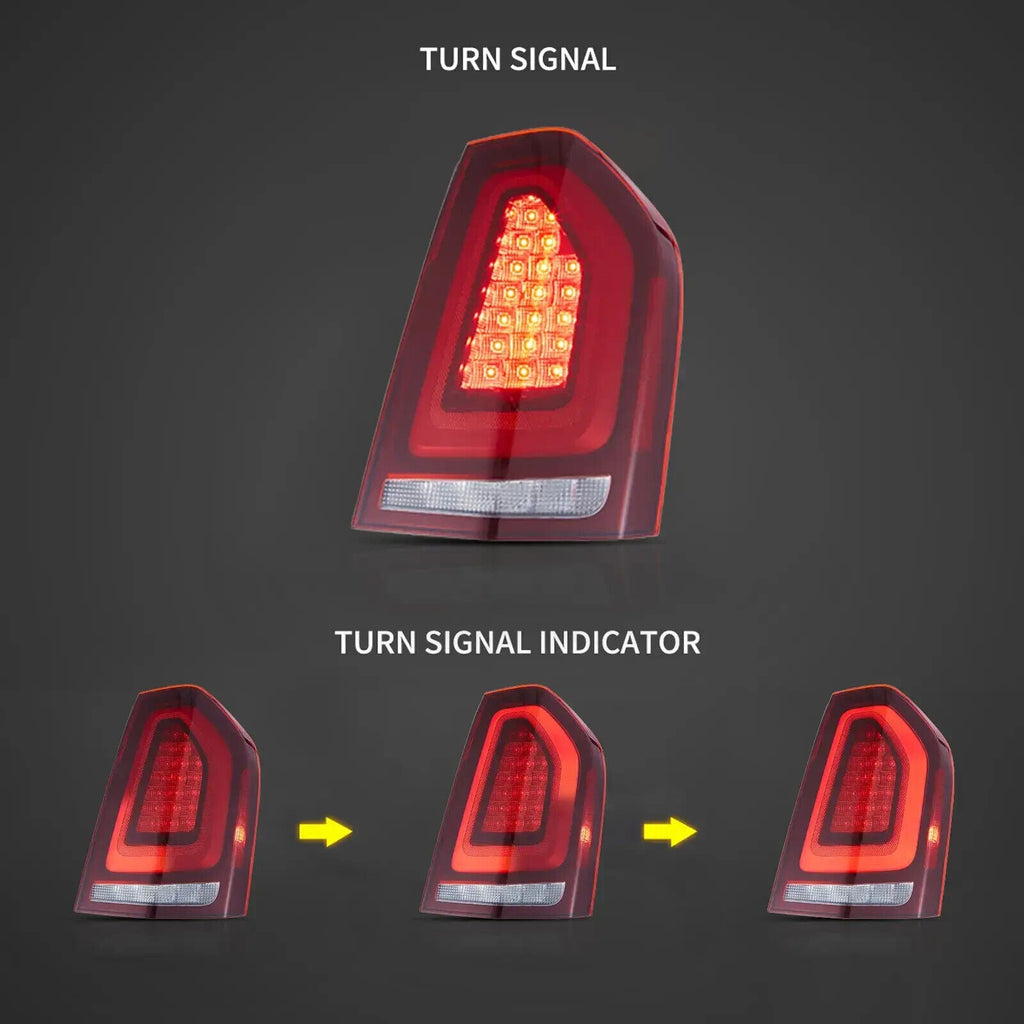 VLAND 11-14 Chrysler 300 & Lancia Thema Lightbar LED DRL Rear Lights Tail Lamps