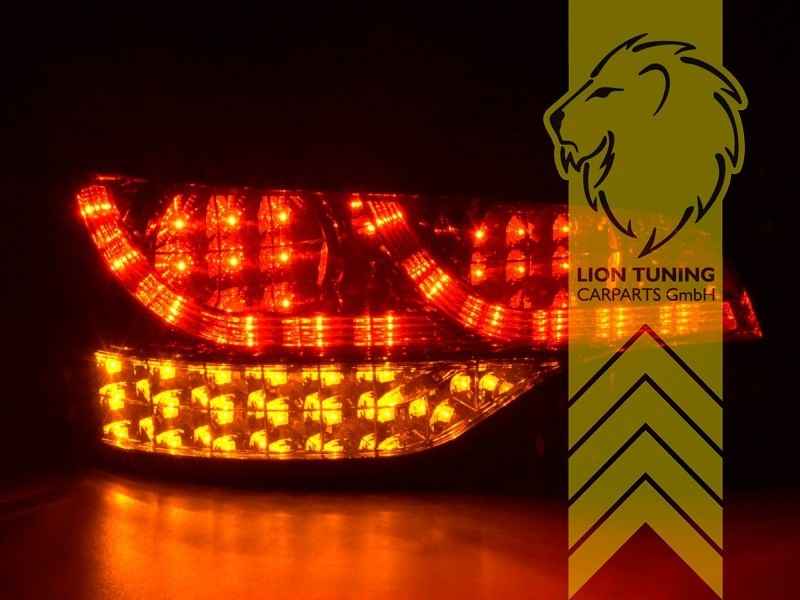 LTG Pair LED Dynamic Rear Lights Tail Lamps Audi Q7 4L 05-09 black smoke LHD