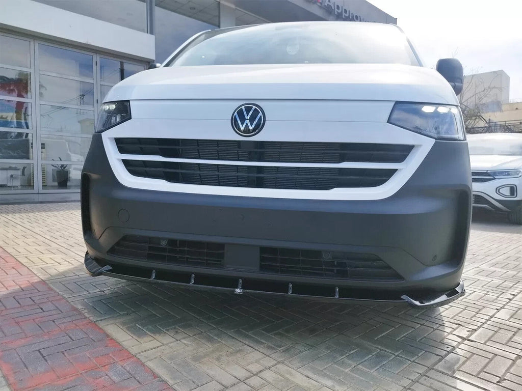Motordrome Design Front Bumper Lower Splitter Skoda VW Transporter T7 V2 Black G