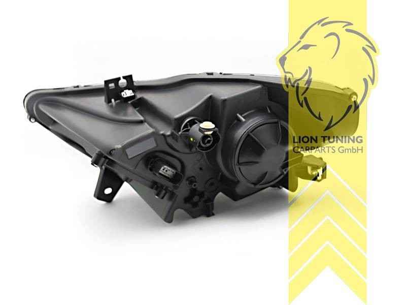 LT Pair LED DRL Lightbar Headlights Ford Mustang 6 Coupe Convertible black LHD