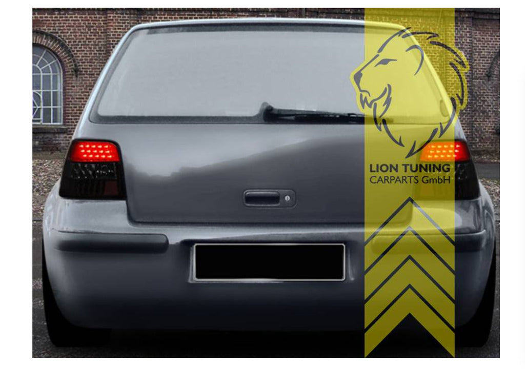 LT Pair LED DRL Lightbar REAR LIGHTS Tail Lamps VW Golf 4 1J1 97+ smoke LHD
