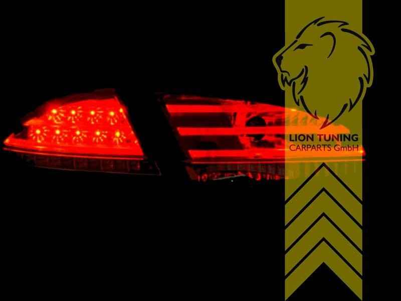 LTG Pair LED Rear Lights Tail Lamps Seat Leon 1P 05-09 Red Clear LHD