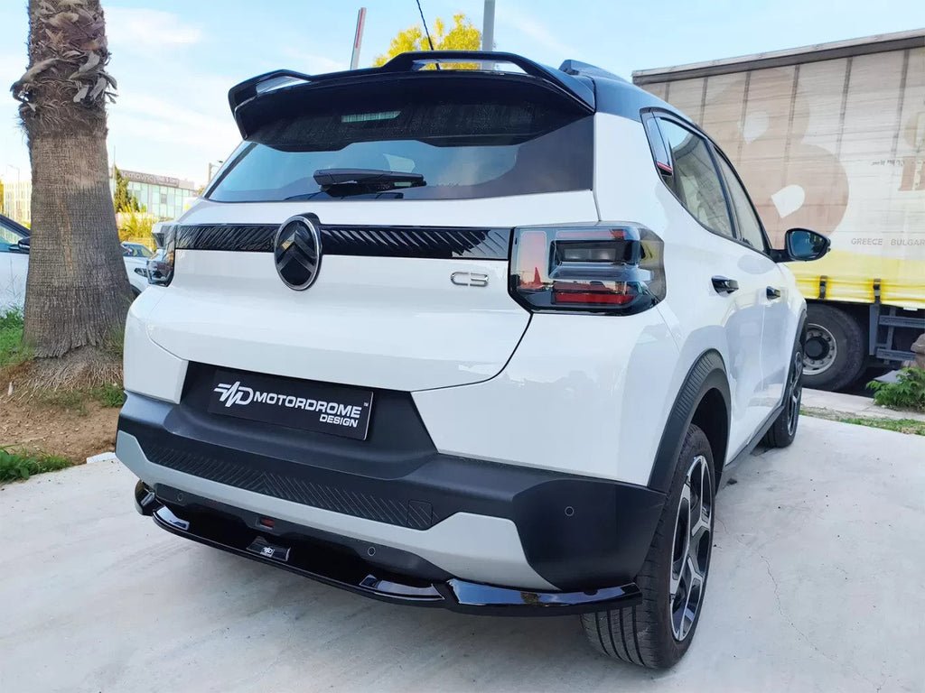 Motordrome Roof Spoiler Rear Wing Citroen C3 Mk4 24+ Gloss Black Finish