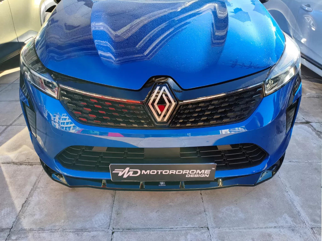 MTD Front Bumper Splitter Renault Clio 5 Mk5 Facelift 23-25 Gloss Black ABS