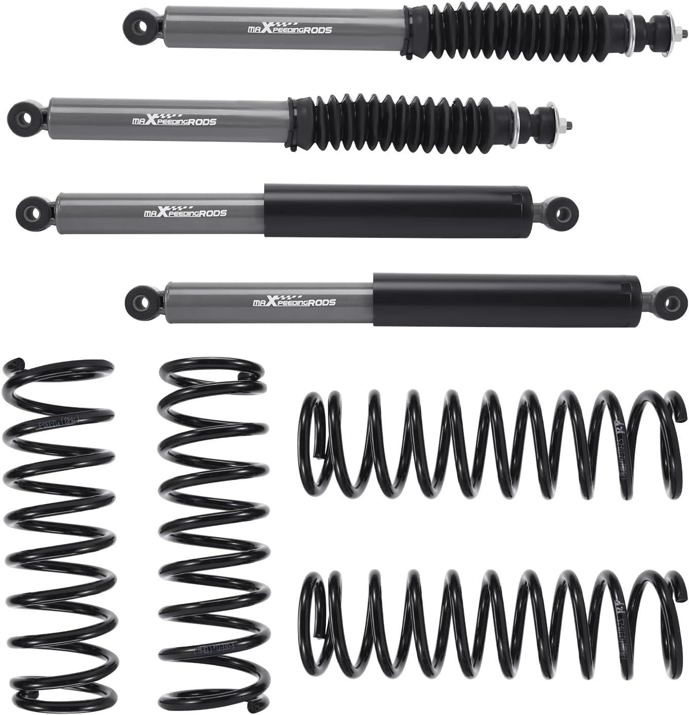 MXPR 4Pcs Front & Rear Lowering Coilovers Lift Kit Suzuki Jimny 2" 50mm 98-13