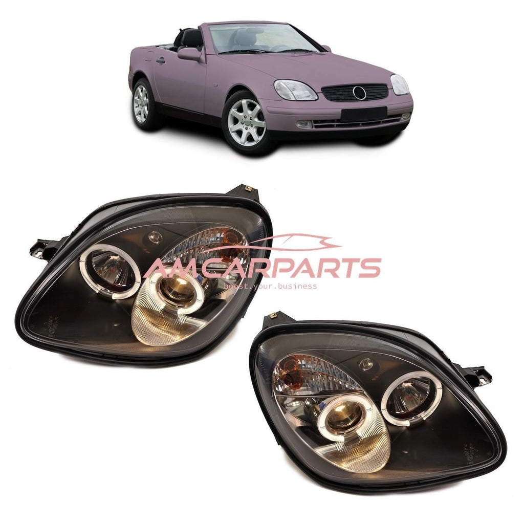 AMCP Pair LED Halo Headlights MERCEDES SLK R170 96-04 LHD