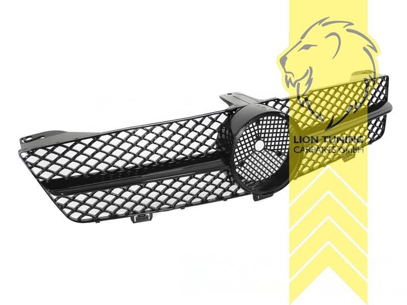 LTG radiator bumper grille Mercedes CLS C219 Facelift 06-10 glossy black ABS