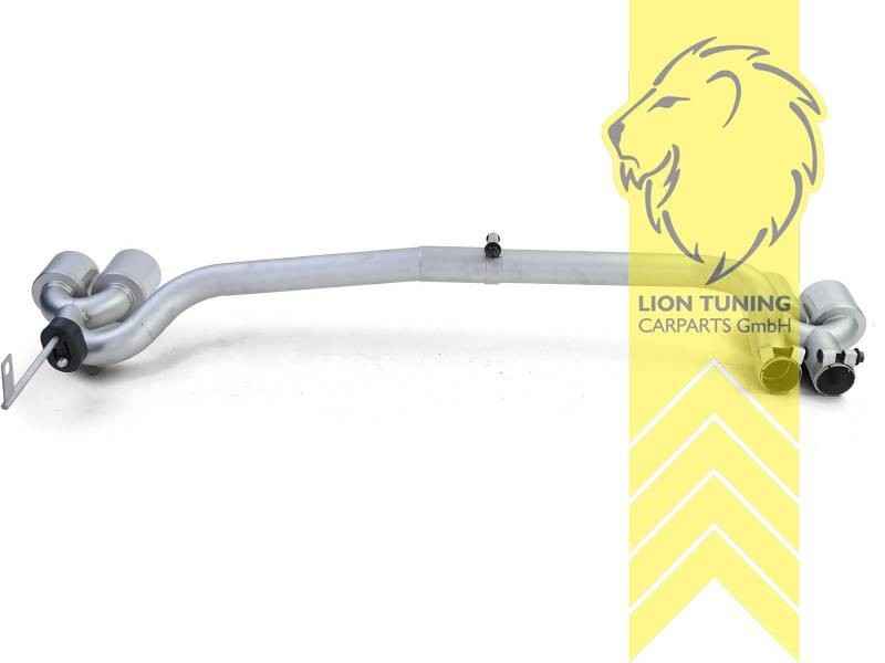 LTG Stainless steel exhaust tailpipe Quad 4 Pipe BMW F10 F11 13-17