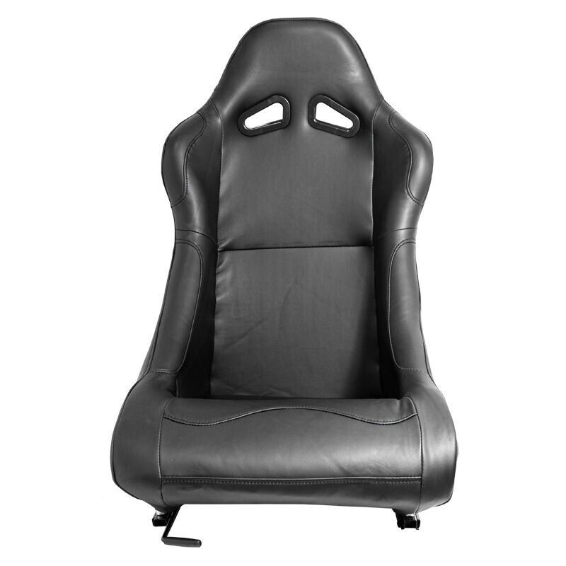 AUTOSTYLE BW x1 Single Universal Sports Bucket Seat Car Sim Fixed Back + slides