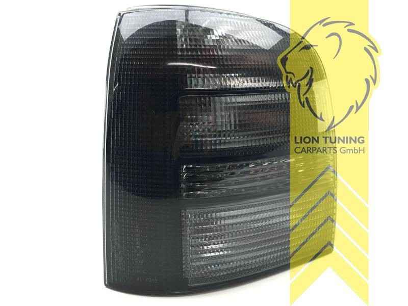 LTG Pair Rear Lights Tail Lamps Audi A4 B5 8D 8J FL 94-01 Avant black smoke LHD