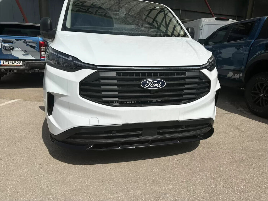 Motordrome Design Front Bumper Lower Splitter Valance Diffuser Gloss Black 23+ Ford Transit Custom Mk2