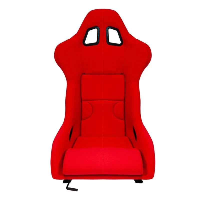 ATST x1 RR Universal Fixed Hard Back Bucket Seat Red HD Textile Fabric + slides