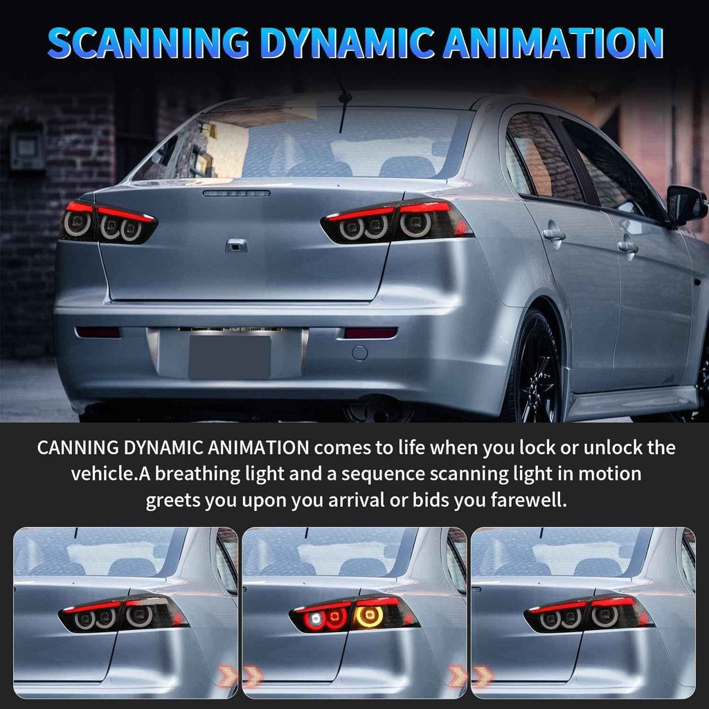 AC Pair Seq LED DRL Rear lights Tail Lamps Mitsubishi Lancer & EVO X 08-20