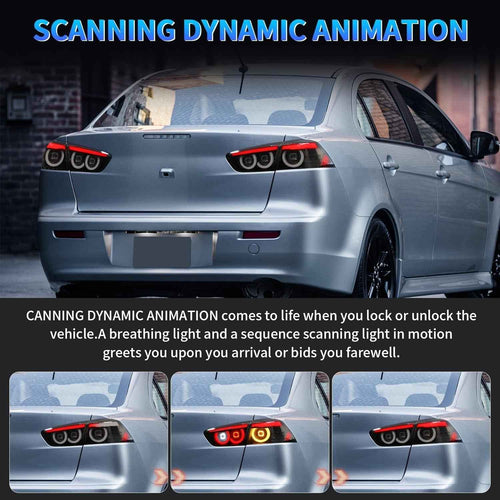 AC Pair Seq LED DRL Rear lights Tail Lamps Mitsubishi Lancer & EVO X 08-20