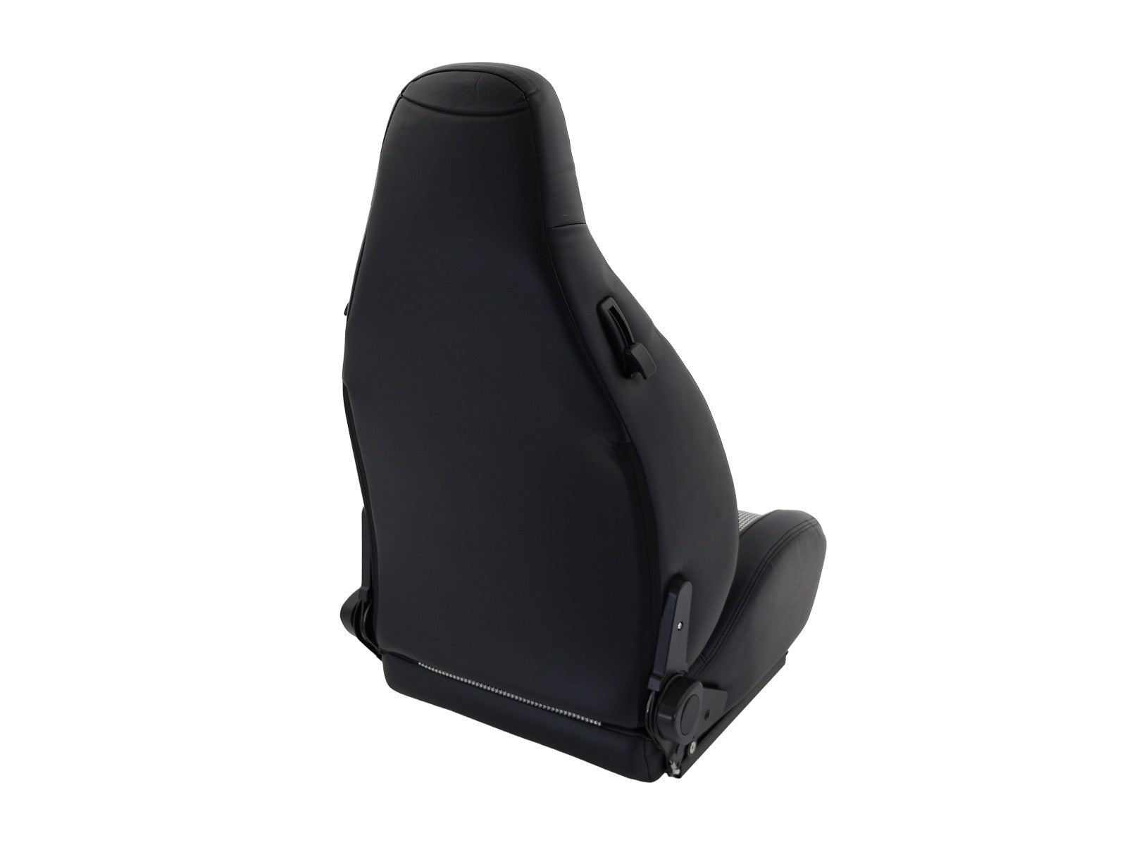 DTK Pair Universal Aftermaket PORSCHE Style Bucket Seats black textile slides