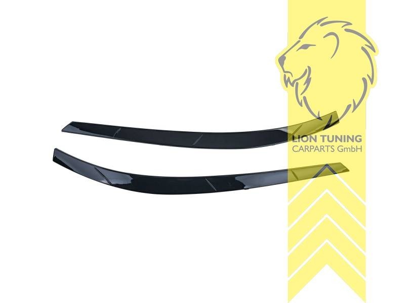 LT Headlight eyebrow covers shades trims VW Tiguan 5N 5AN 11-16 glossy black ABS