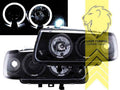 LTG Pair LED DRL Halo Ring Headlights VW Polo 6N 6N1 94-99 LHD