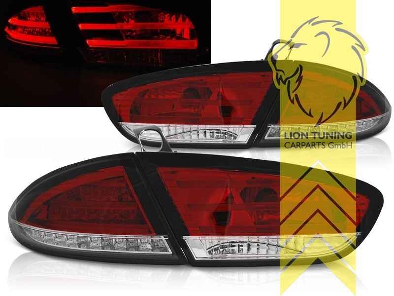 LTG Pair LED Rear Lights Tail Lamps Seat Leon 1P Facelift 09-12 red white LHD