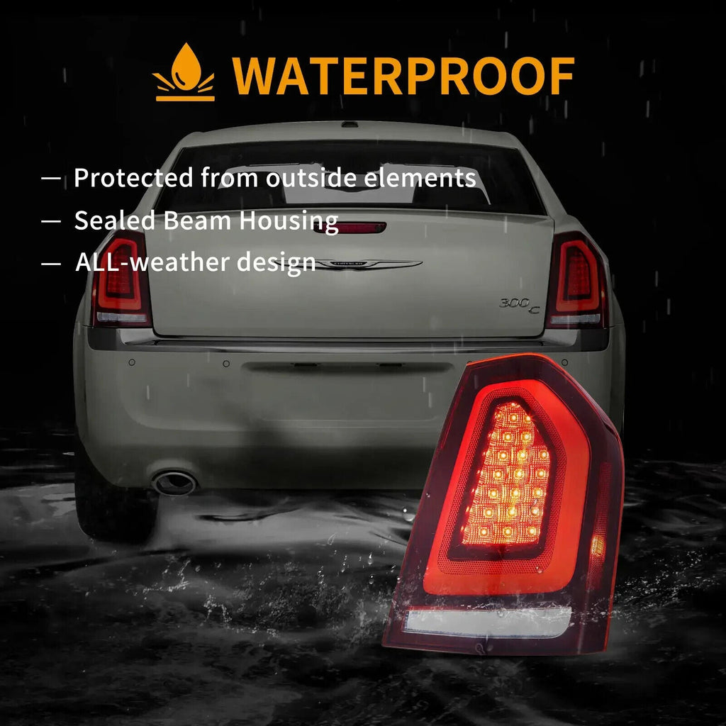 VLAND 11-14 Chrysler 300 & Lancia Thema Lightbar LED DRL Rear Lights Tail Lamps
