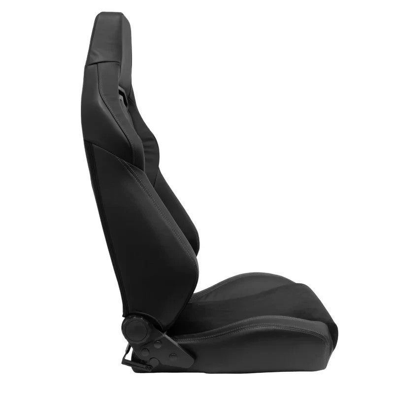 ATST x1 Universal Car Van Camper Sim Bucket Seat Black leather & alcantara