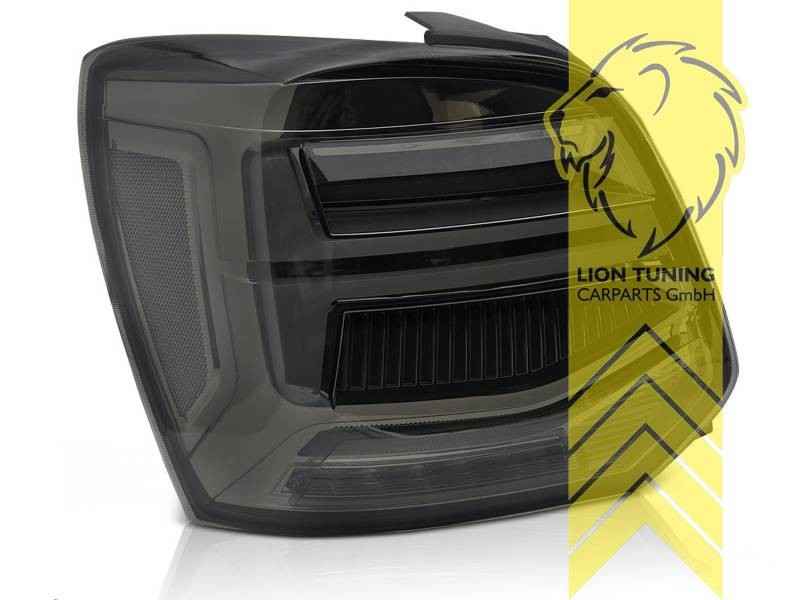 LTG Pair LED Dynamic Rear Lights Tail Lamps VW Polo 6R 6C 09-17 smoke LHD