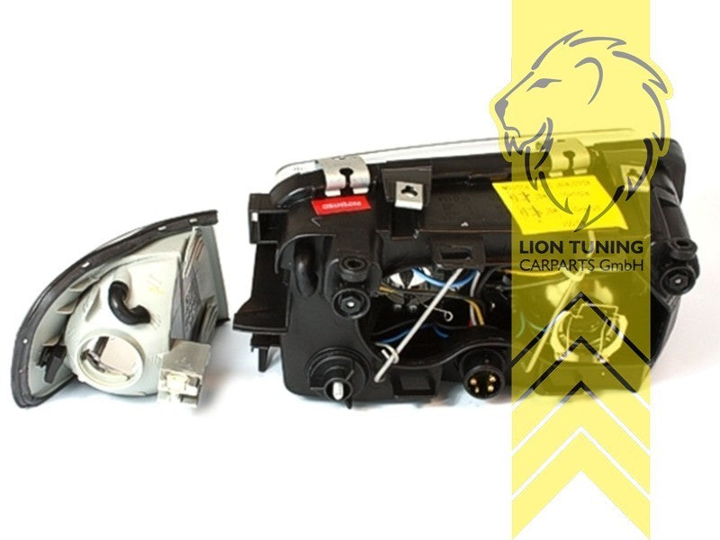 LTG Pair DEPO LED DRL Halo Ring Headlights Audi A3 8L 96-00 LHD