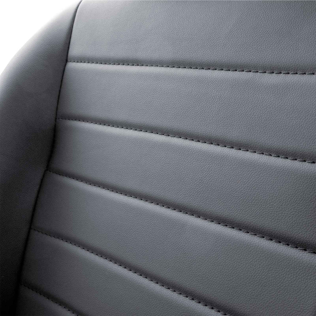 Simoni Universal Pair x2 Classic Retro Vintage Black Car Bucket Seats + slides