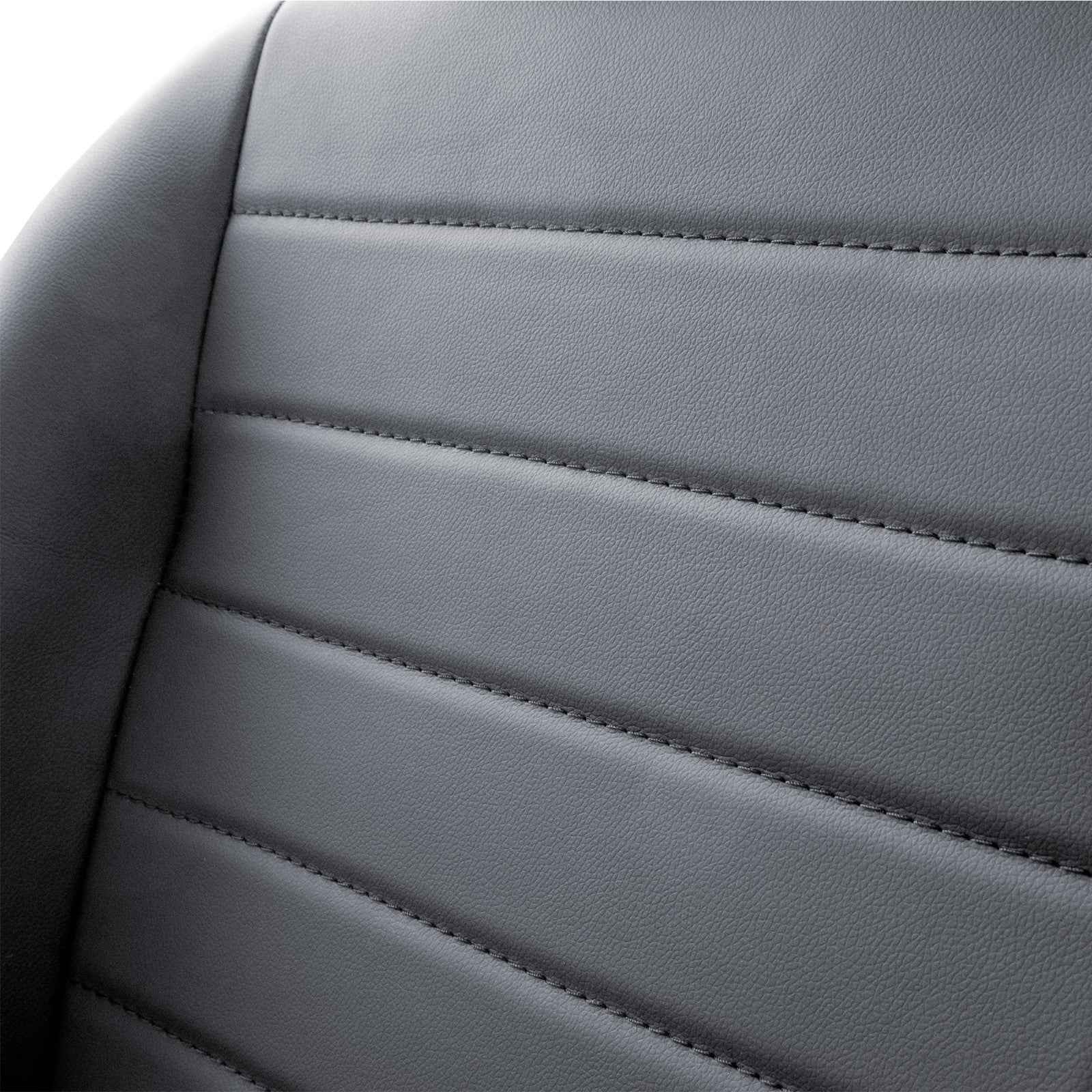 Simoni Universal Pair x2 Classic Retro Vintage Black Car Bucket Seats + slides