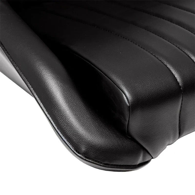 ATST x1 Universal Classic Retro Bucket Seat Black Faux Leather + slides