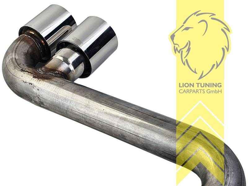 LTG Stainless steel exhaust tailpipe Twin Pipe Mini Cooper S JCW F56 F57 14-18