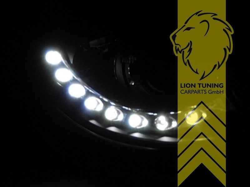 LTG Pair LED DRL Lightbar Headlights Renault Twingo 2 CN 07-11 Black LHD