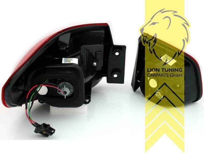 LTG Pair LED Rear Lights Tail Lamps VW Tiguan 5N 07-11 Red Black Smoke LHD