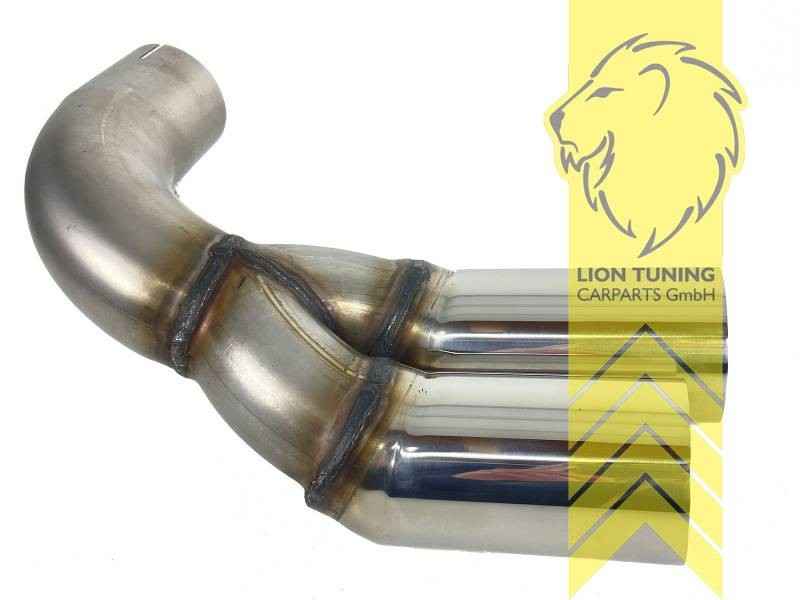 LTG Stainless steel exhaust tailpipe Pipe BMW F30 F31 F32 F33 F36 70mm diesel